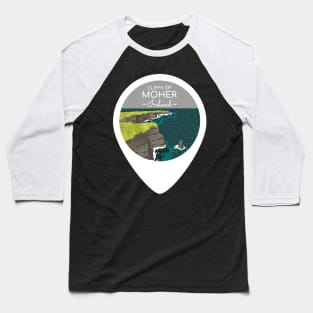 Cliffs of Moher Baseball T-Shirt